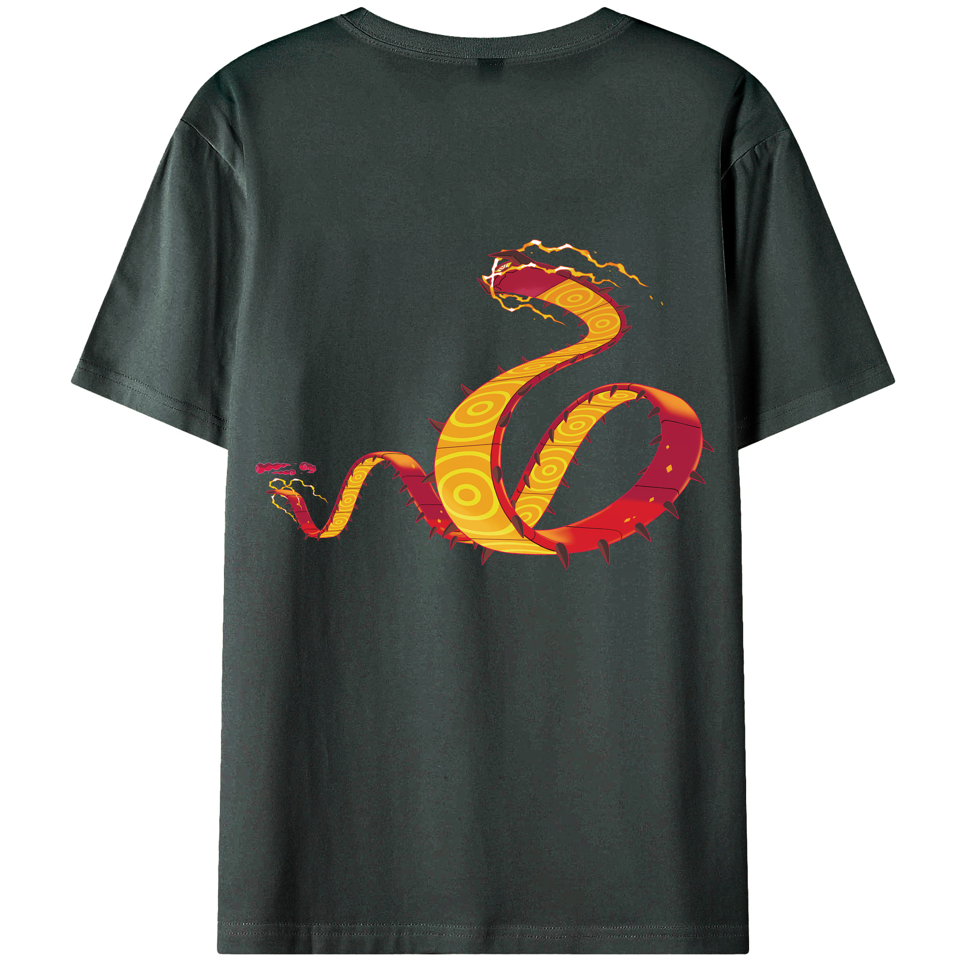 （画像用） ポケットモンスター Pokémon 綿100％ メンズ半袖Tシャツ（バックプリント） 通気性